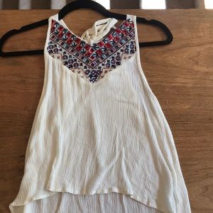 PACSUN LA hearts embroidered tank